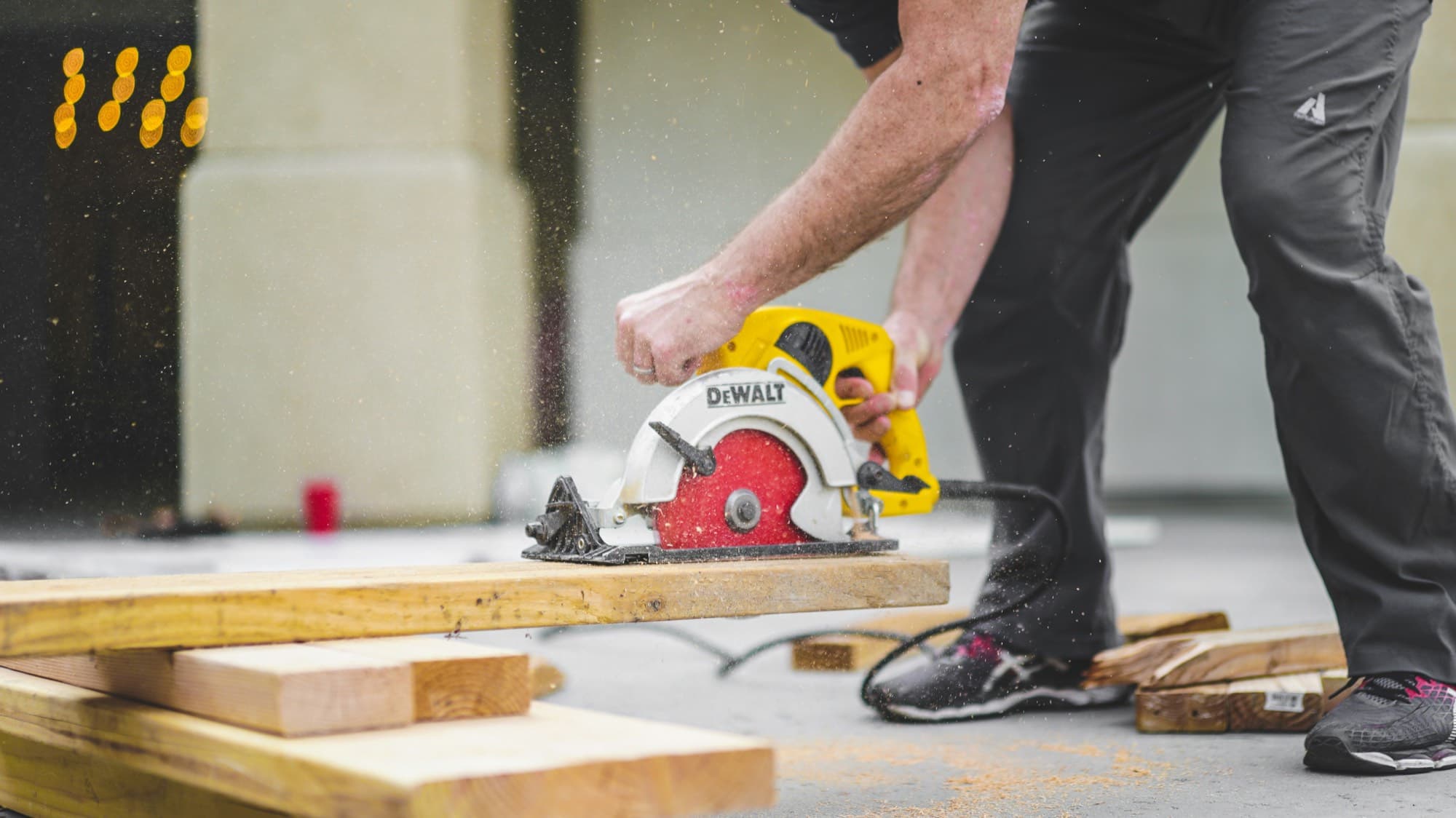 Cutting dimensional lumber with a circular saw